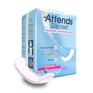ATTENDS DISCREET MODERATE PAD