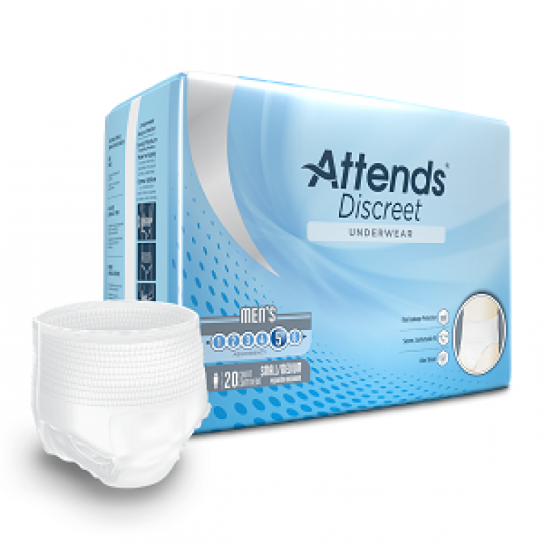 ATTENDS DISCREET UNDERWEAR MALE S/M, L/XL